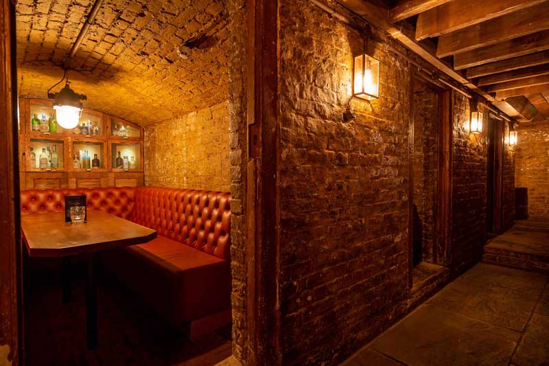 Private vault in the Cellar Bar.